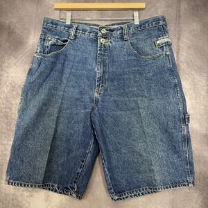 Paco Sport Denim Carpenter Shorts Mens 36 Blue Jean Baggy Y2K Workwear‎ Utility
